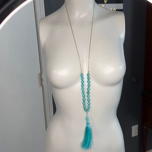 Melrose & market genuine stone tassel turquoise